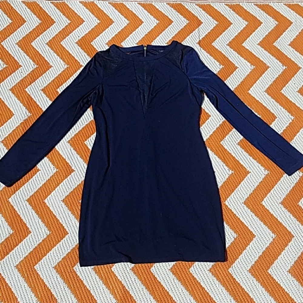 Express navy blue mesh insert mini